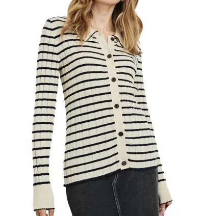 Rails Aurella Cardigan In Ivory/navy In Multi