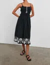 Rails Baja Rickrack Cotton Sundress In Black