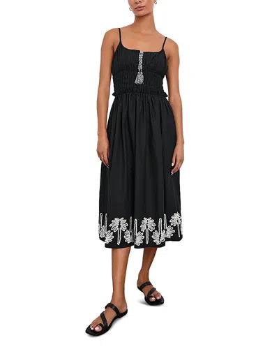 RAILS BAJA PALM TREES MIDI DRESS