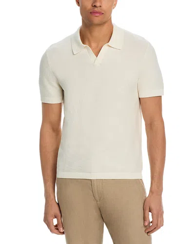 Rails Baker Relaxed Fit Knit Polo Top In White