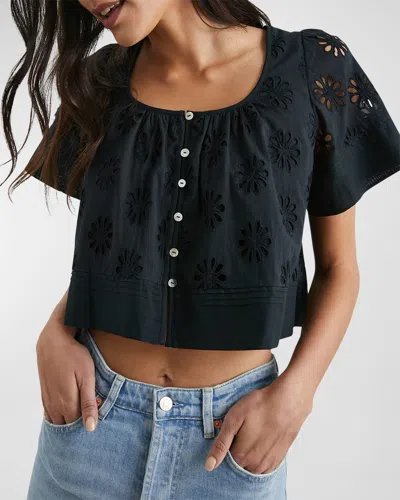 RAILS BAMBINA FLORAL EMBROIDERED BLOUSE
