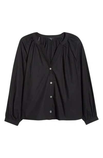 Rails Beas Button-up Top In Black