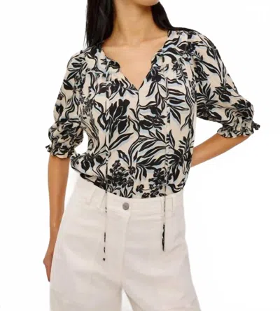 Rails Belina V Neck Top In Zinya In Multi