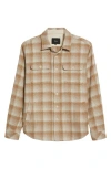 Rails Berkshire Plaid Flannel Shirt Jacket In Sienna Sunset