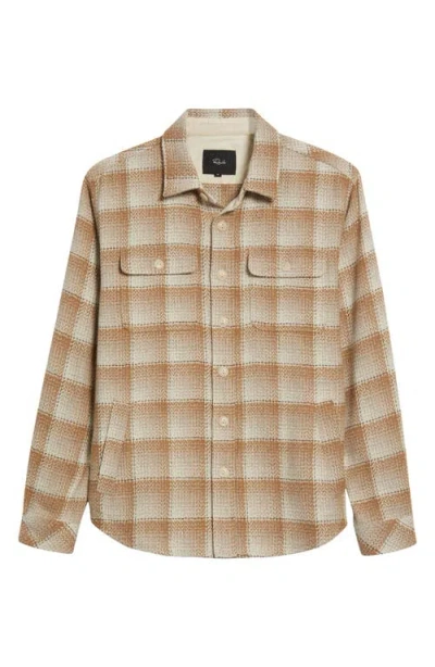 Rails Berkshire Plaid Flannel Shirt Jacket In Sienna Sunset