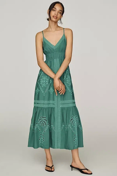 Rails Blair Cotton Midi Dress In Green