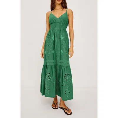 Rails Blair Sleeveless Tiered Maxi Dress In Green