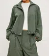 Rails Blake Drawstring-hem Jacket In Green