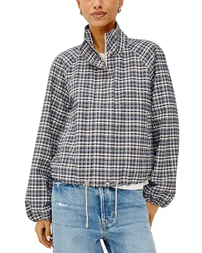 Rails Blake Stand Collar Drawstring Jacket In Blue