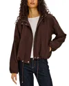 Rails Blake Stand Collar Drawstring Jacket In Brown