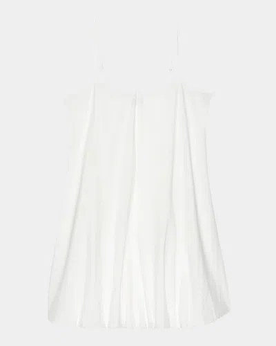 Rails Blanca Bubble Hem Cotton Blend Minidress In White