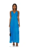 Rails Boa Ruffle Midi Sundress In Blue
