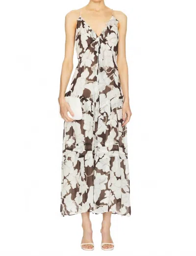 Rails Boa Maxi Dress In Mocha Floral In White