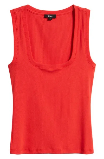 Rails Bobbie Rib Tank In Red