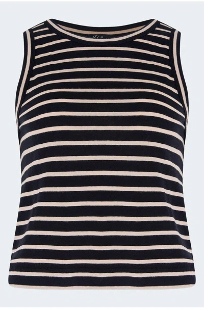 Rails Boxy Tank In Black Ivory
