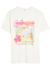 Rails Womens Bamba Bar Boyfriend Printed Cotton-jersey T-shirt Xs In Neutral