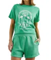 Rails Boyfriend Tee In Supper Club In Multi