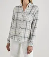 Rails Brady Shirts In Sky Haze In Grey
