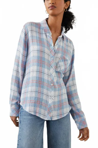Rails Brady Shirt In Ivory Cloud In Blue