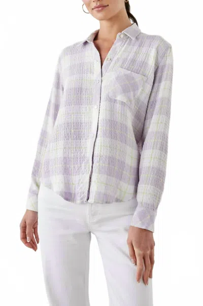 Rails Brady Shirt In Lilac Citrus In Gray