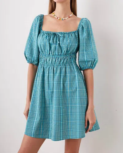 Rails Brenda Dress In Augusta Mini Check In Blue