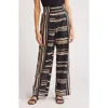 Rails Brendon Stripe Pull-on Wide Leg Pants In Island Stripe
