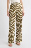 Rails Brendon Wide Leg Cotton Pants In Selva