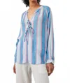 Rails Brielle Top In Kona Stripe In Blue