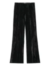 Rails Brissa Crushed-velvet Trousers In Blue