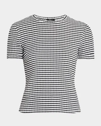 Rails Britty Gingham T-shirt In Black