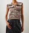 RAILS BRIXTON VEST IN FOREST SPACE DYE