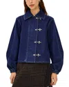 Rails Brooke Latch Front Denim Jacket In Blue