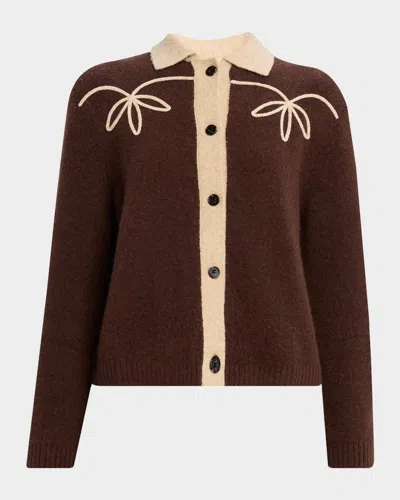 Rails Brunna Contrast Knit Cardigan In Multi