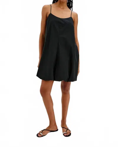 Rails Blanca Bubble Hem Cotton Blend Minidress In Black