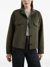 Rails Button-fastening Flap-pocket Jacket In Green