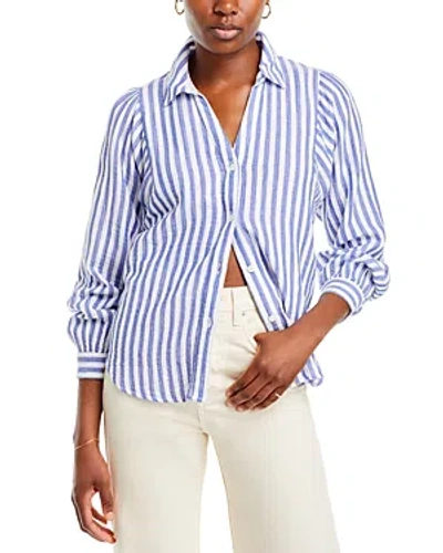 Rails Button Front Shirt In Blue White