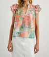 Rails Calista Floral Flutter Sleeve Top In Multi