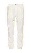 Rails Callum Drawstring Pants Ecru In Cream