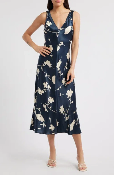 RAILS RAILS CAMELLIA FLORAL PRINT MIDI DRESS