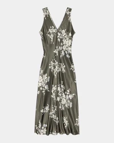 Rails Camellia Sleeveless V-neck Midi Dress In Gray