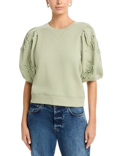 Rails Camy Puff Sleeve Sweater In Green