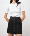 Rails Canyon Denim Skirt In Inked Raw Hem