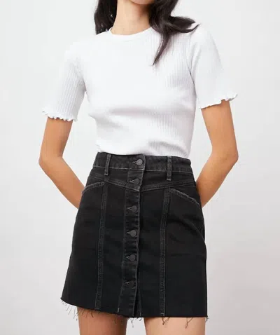 Rails Canyon Denim Skirt In Inked Raw Hem