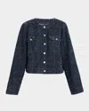 Rails Capistrano Denim Tweed Jacket In Blue
