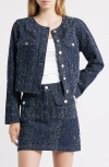 Rails Capistrano Denim Tweed Jacket In Blue