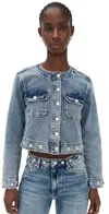 Rails Capistrano Jacket Desert Sky Studded In Blue