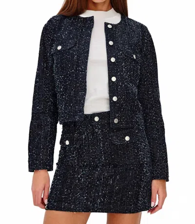 Rails Capistrano Jacket In Denim Tweed In Blue