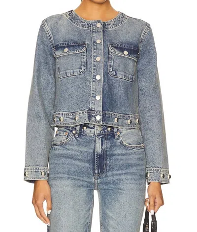 Rails Capistrano Jacket In Desert Sky Studded In Blue