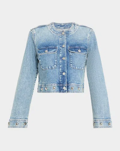 Rails Capistrano Studded Denim Jacket In Blue
