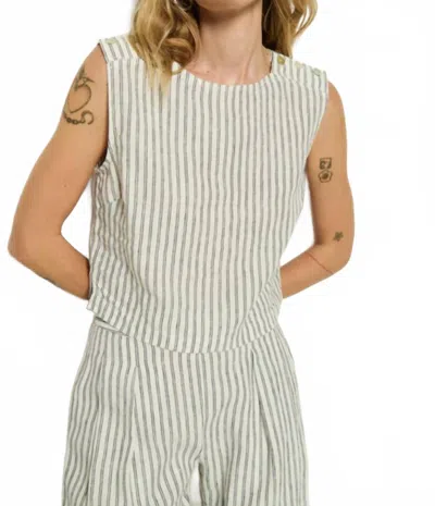 Rails Cara Tank Top In Linen Stripe In Multi